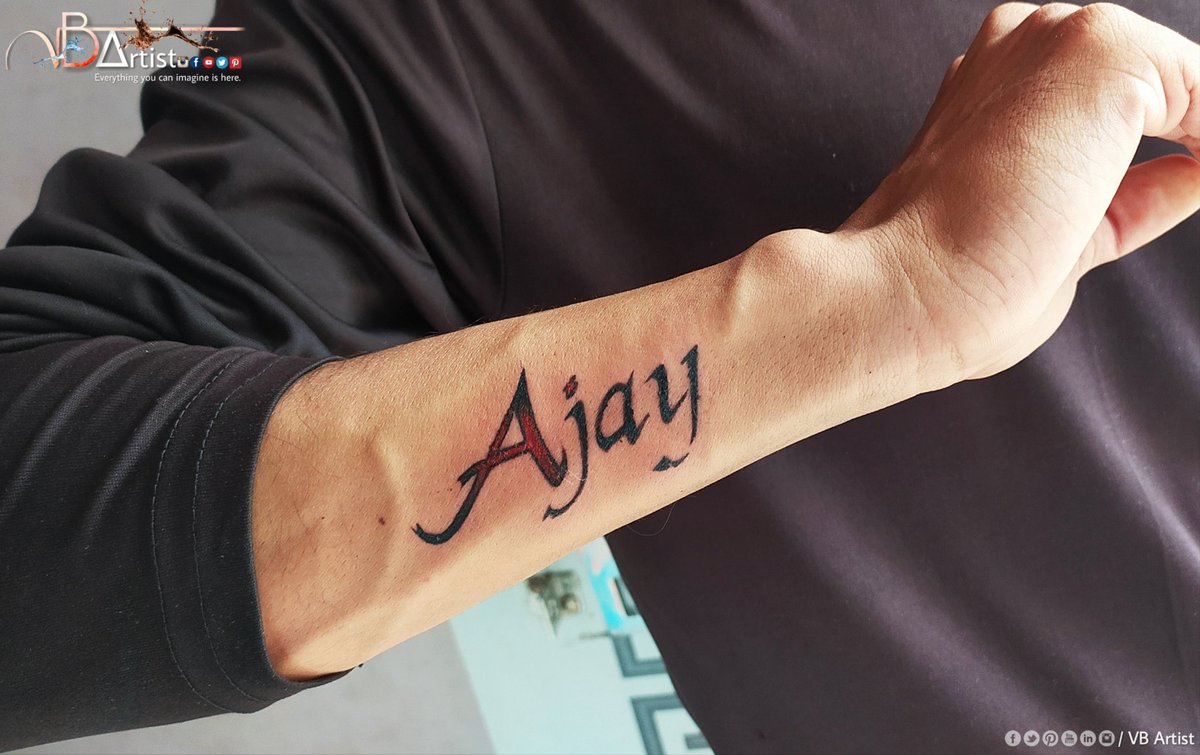 ajay tattoo name