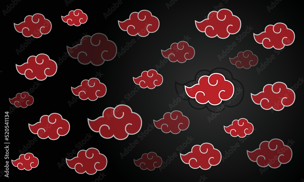 akatsuki cloud vector