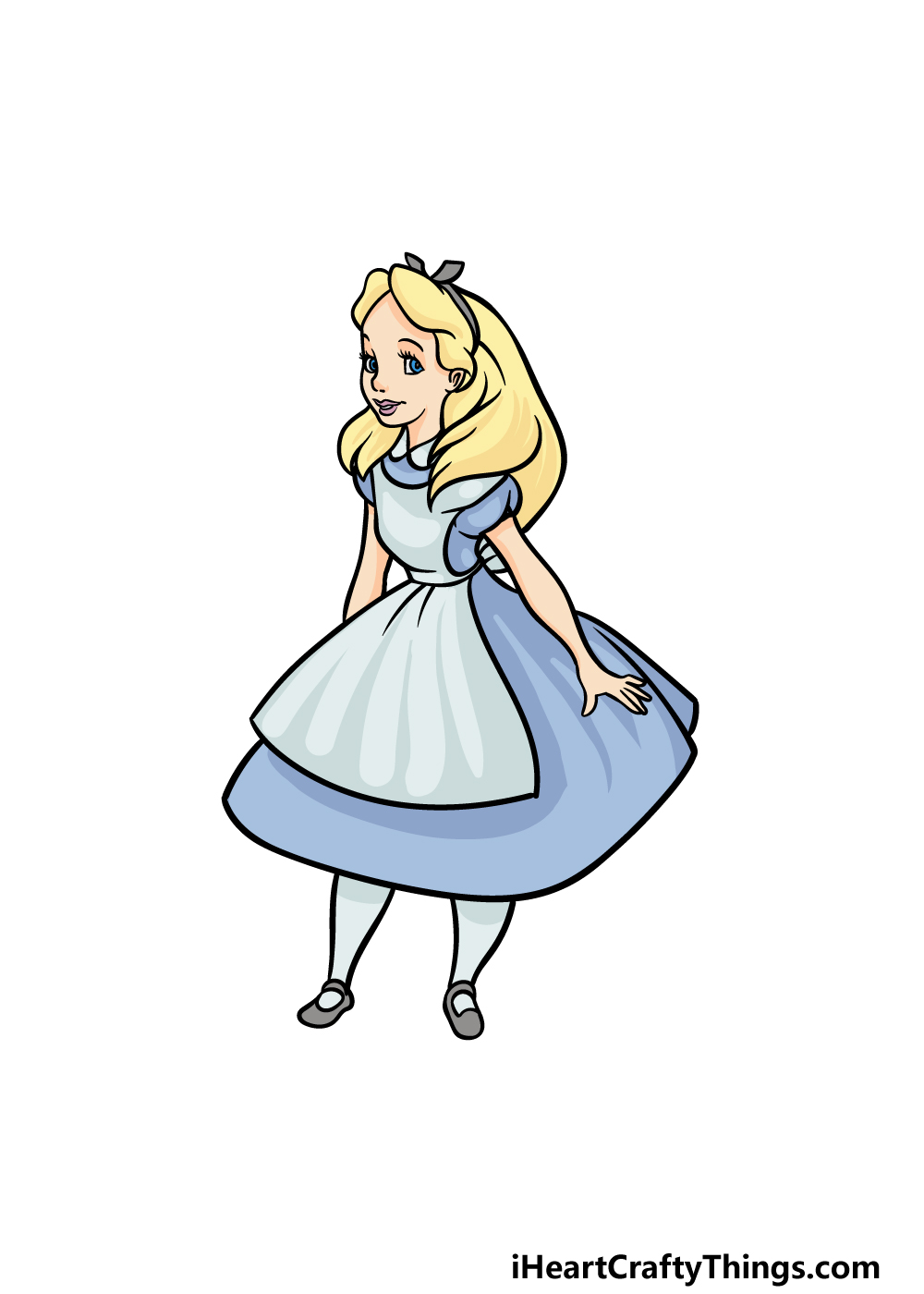 alice in wonderland drawings easy