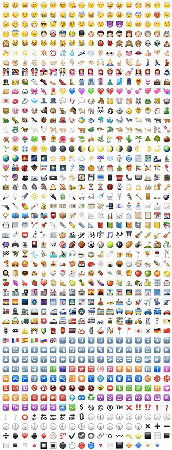 all emojis copy and paste