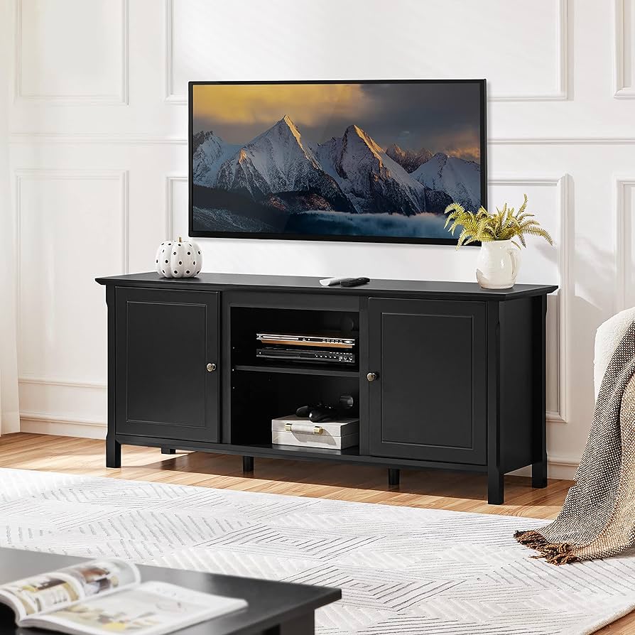 amazon black tv stand