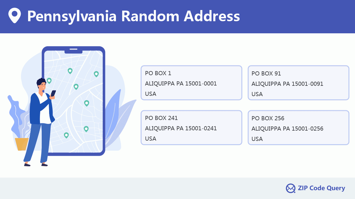 america random address