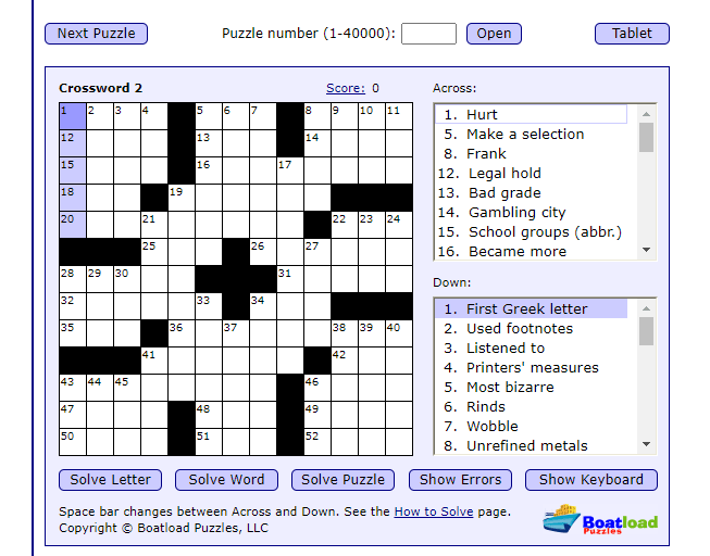 and the following in footnotes crossword