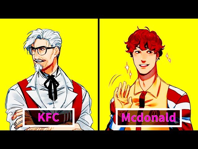 anime fast food mascots