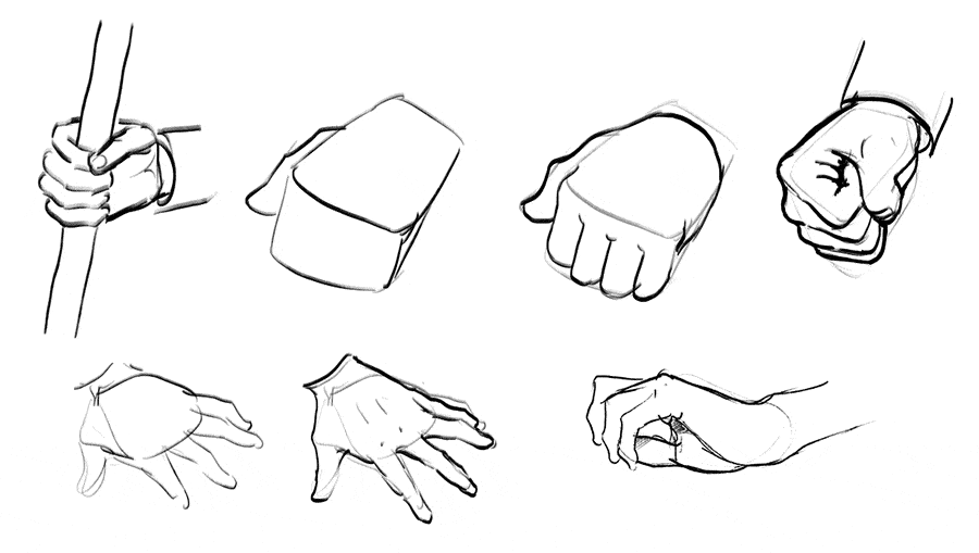 anime hands drawing