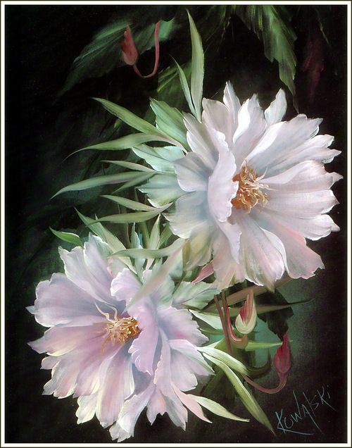 annette kowalski flower painting