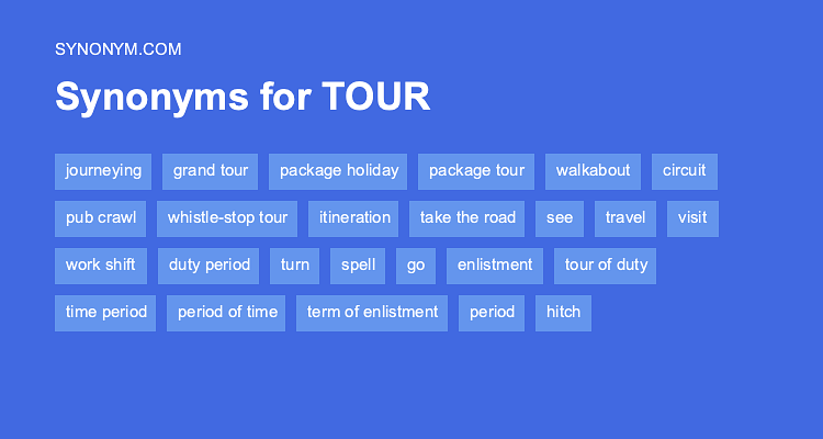 antonym of tour