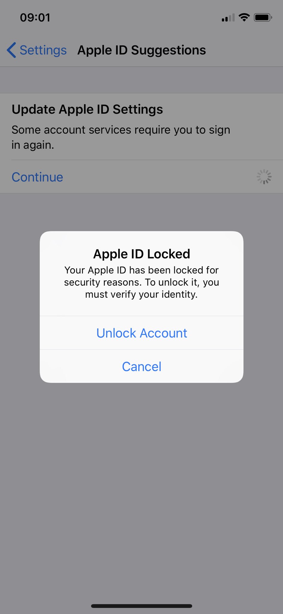 apple account locked