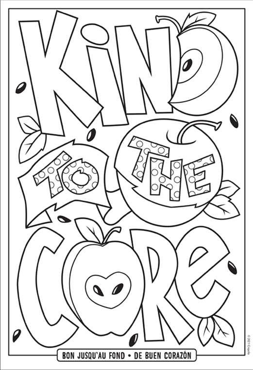 apple colouring pages