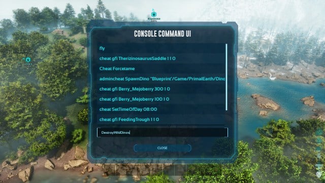 ark dino wipe command