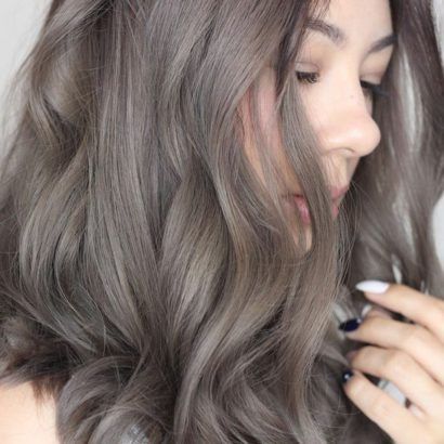 ash grey brown hair color