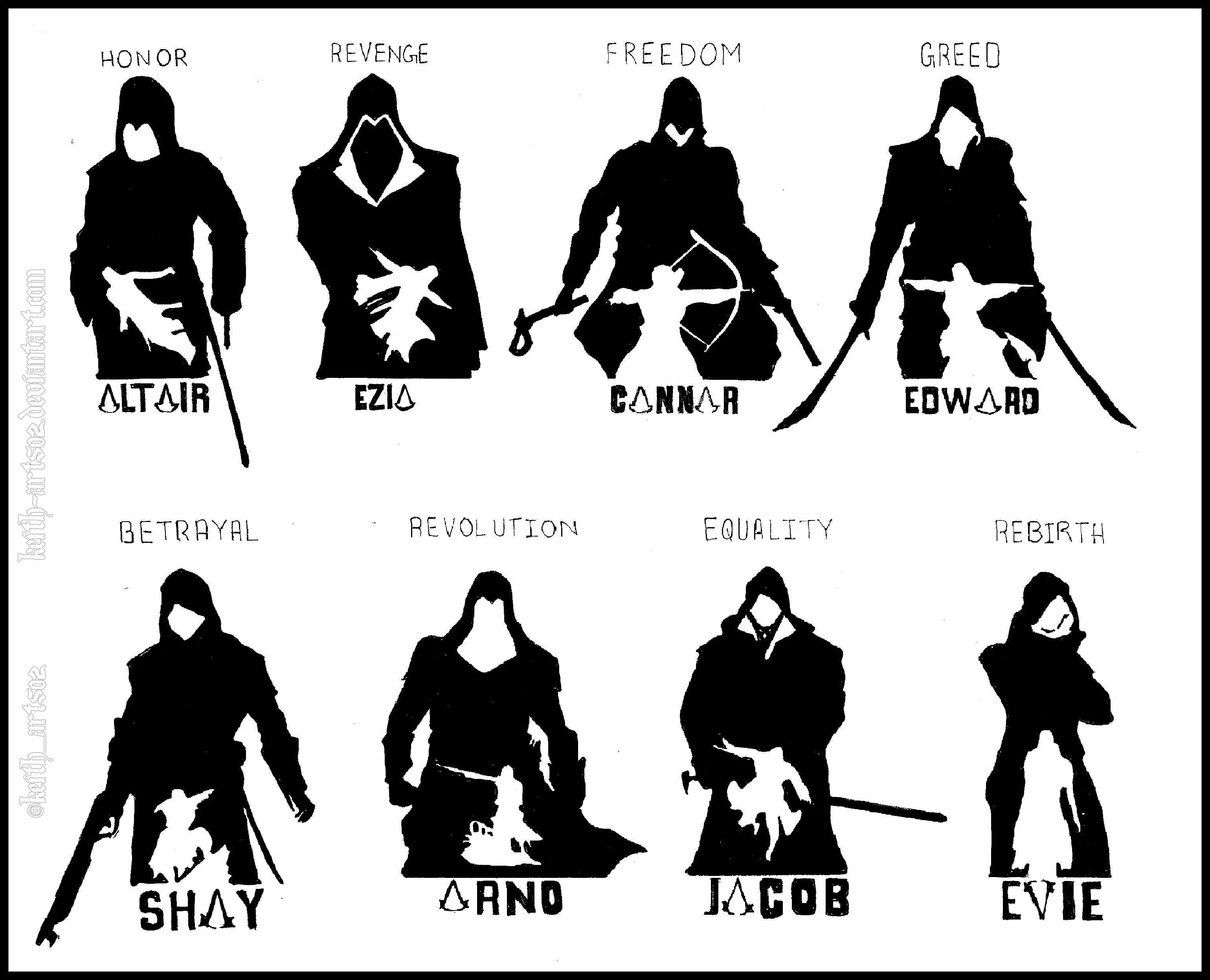 assassins creed silhouette