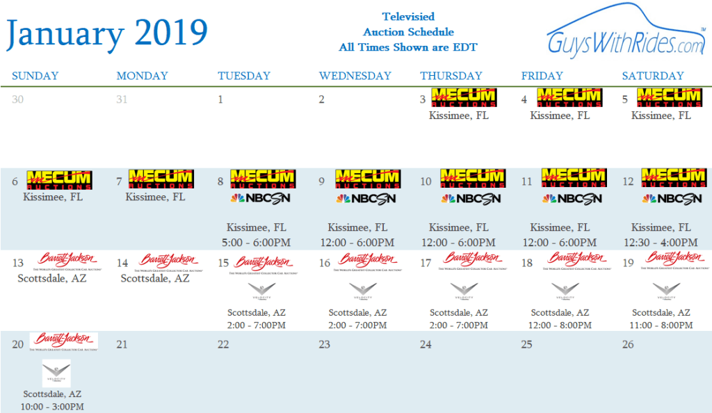 auctionzip calendar