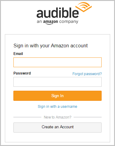 audible login