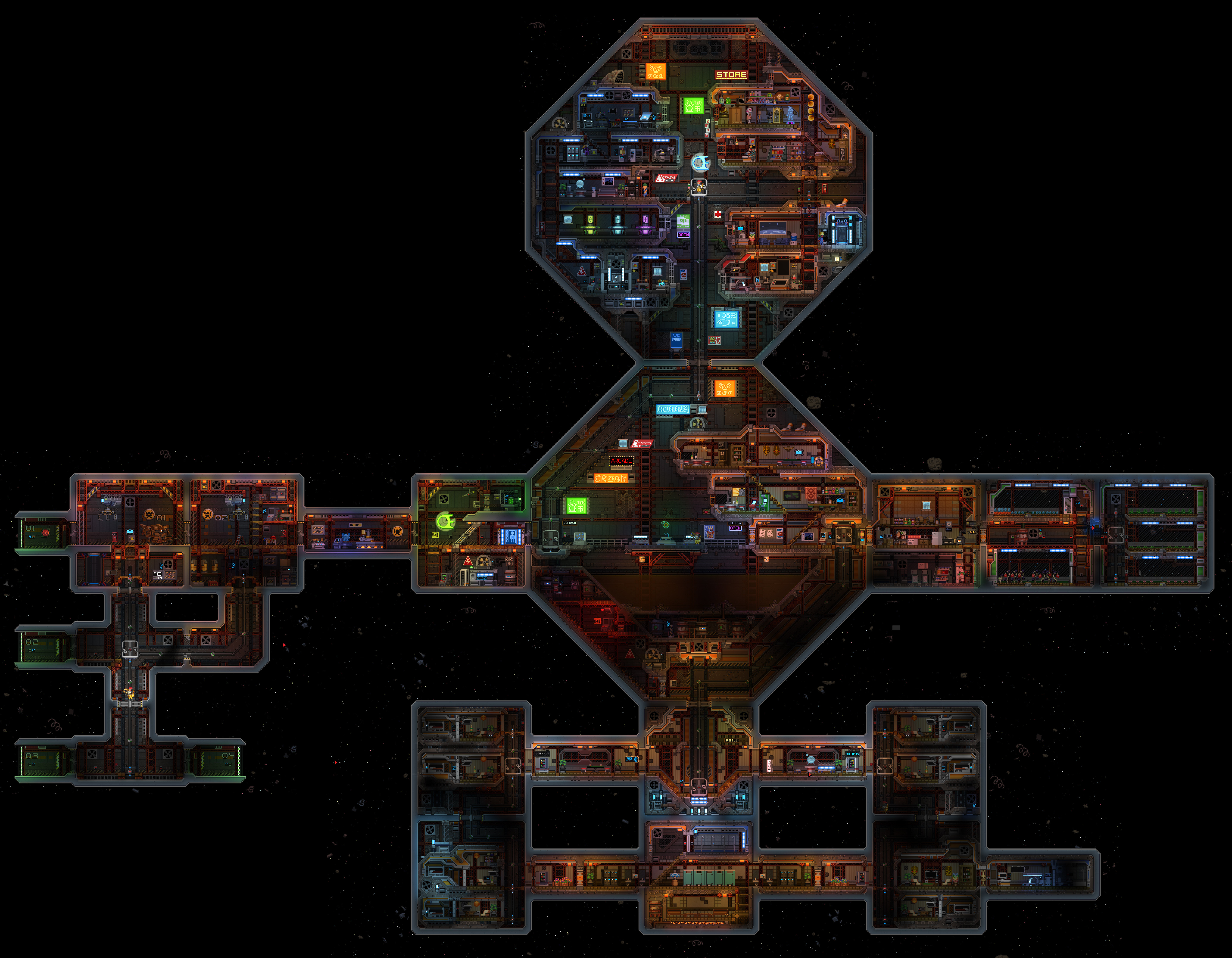 starbound how to build a space station