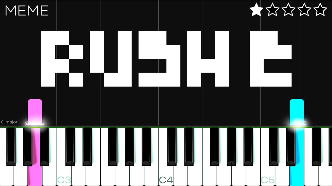 rush e piano tutorial