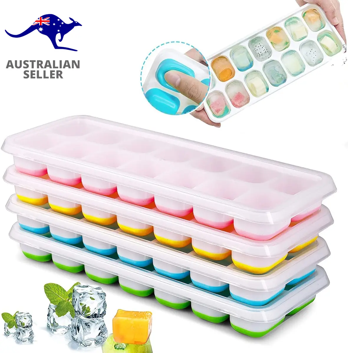 silicone ice cube tray lid