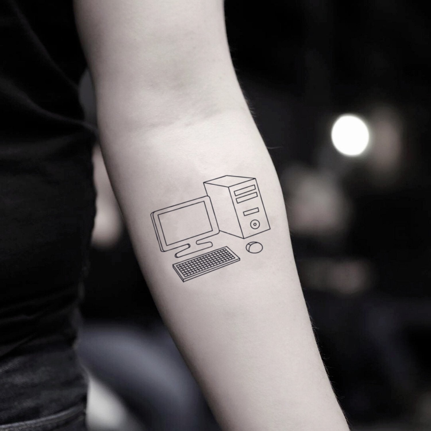 computer tattoo