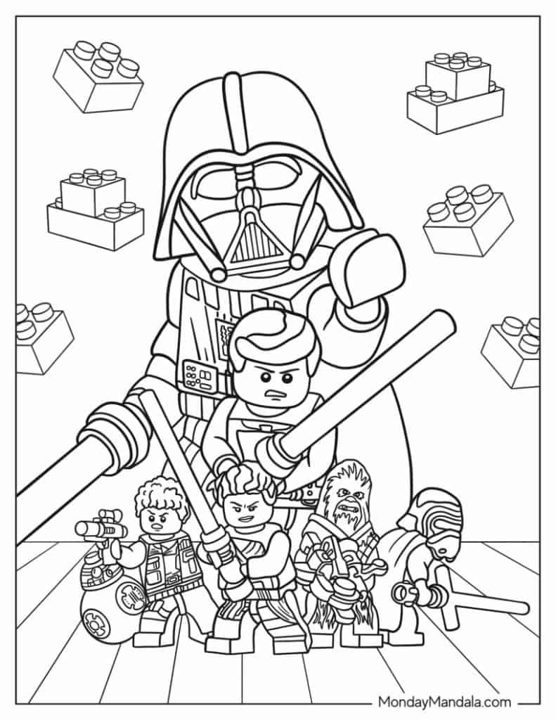 lego coloring sheets