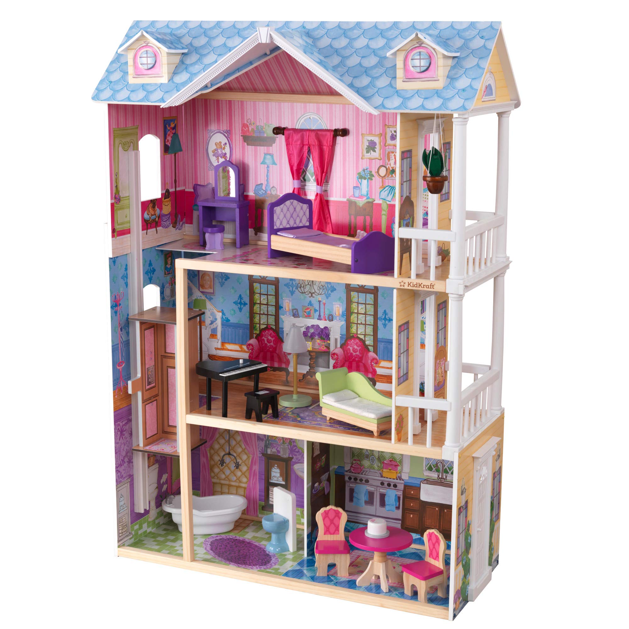 wooden dollhouse barbie