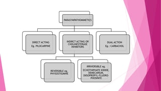 anti glaucoma drugs ppt