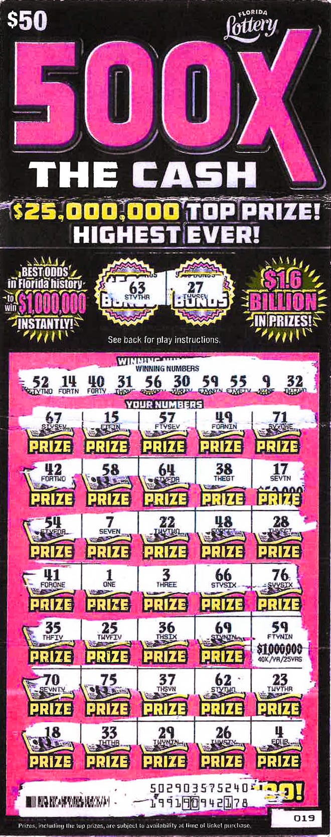 florida lotto scratch off