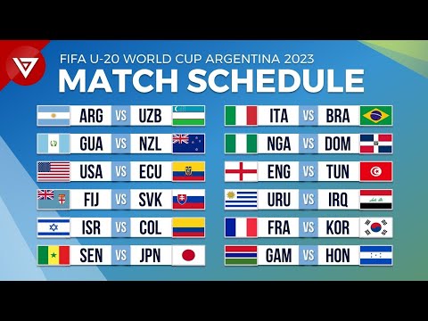 2023 fifa u-20 world cup schedule