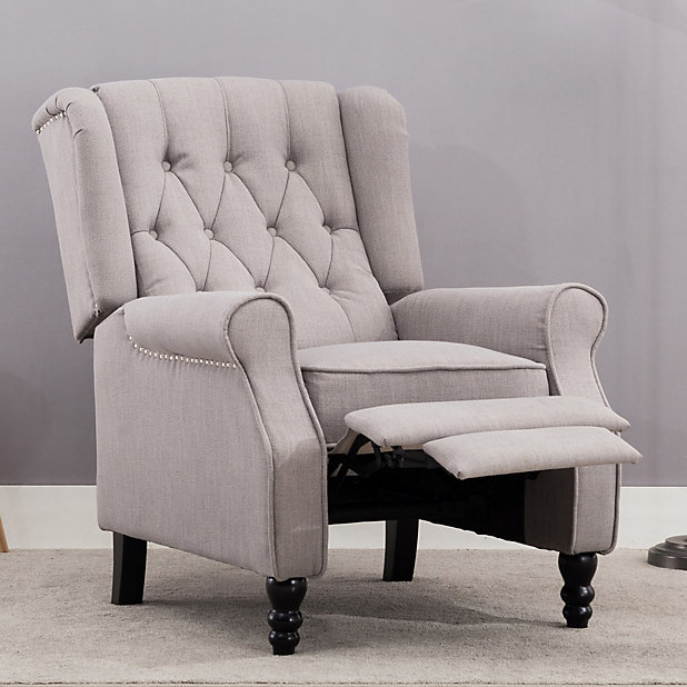 reclining wingback armchair