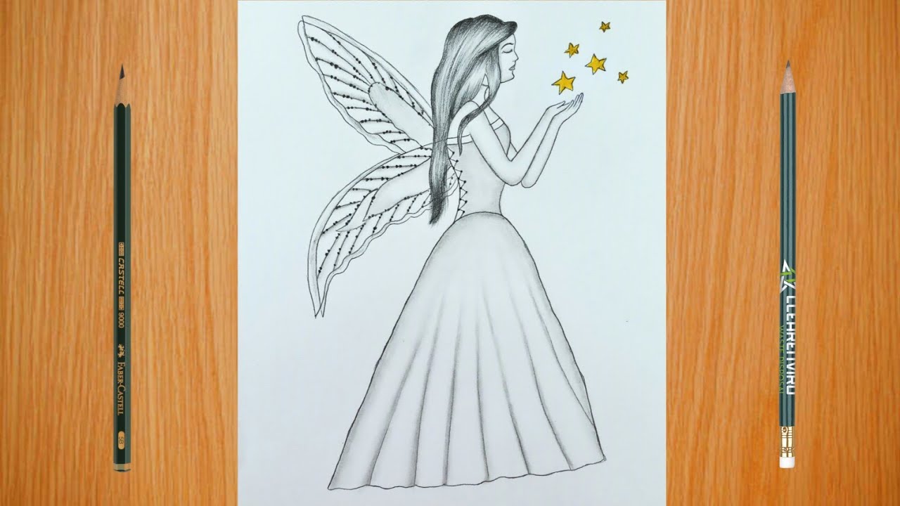 easy cute fairy drawing