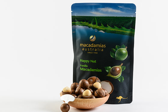 macadamias australia happy nut vanilla
