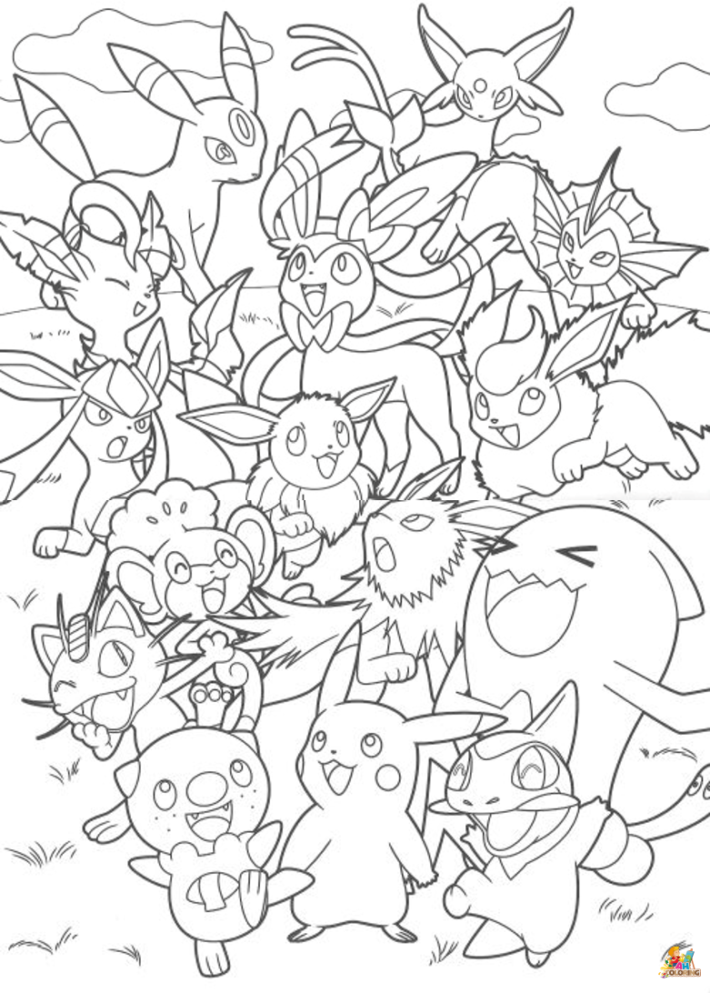 pictures of pokemon coloring pages