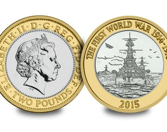 ww1 two pound coin 2015