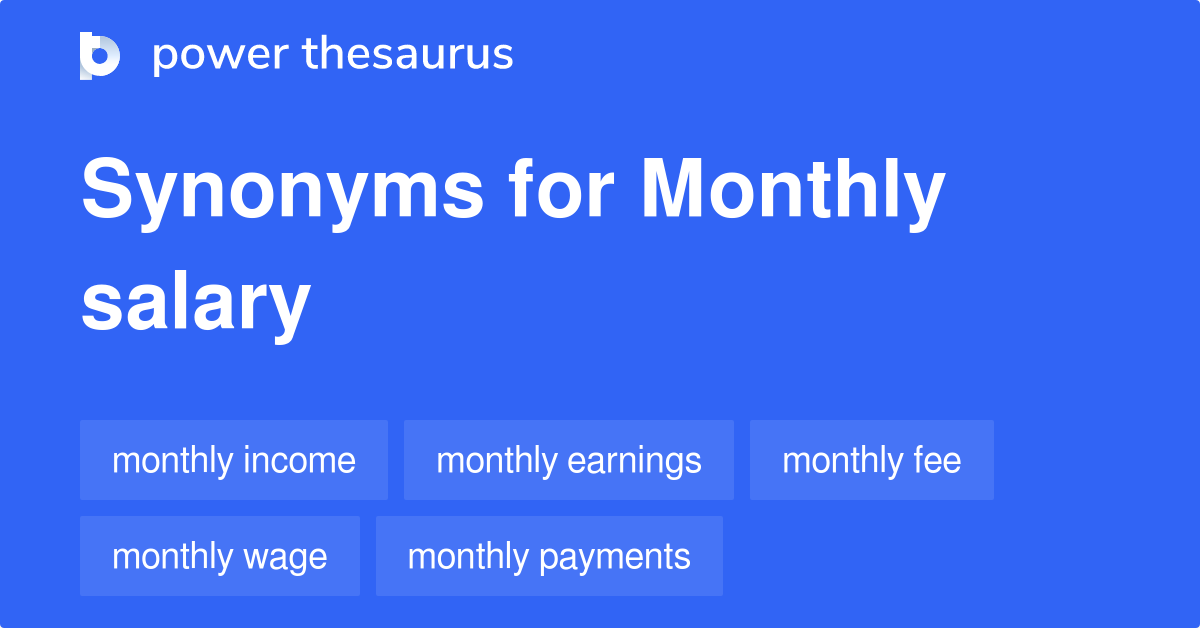 salary synonyms in english