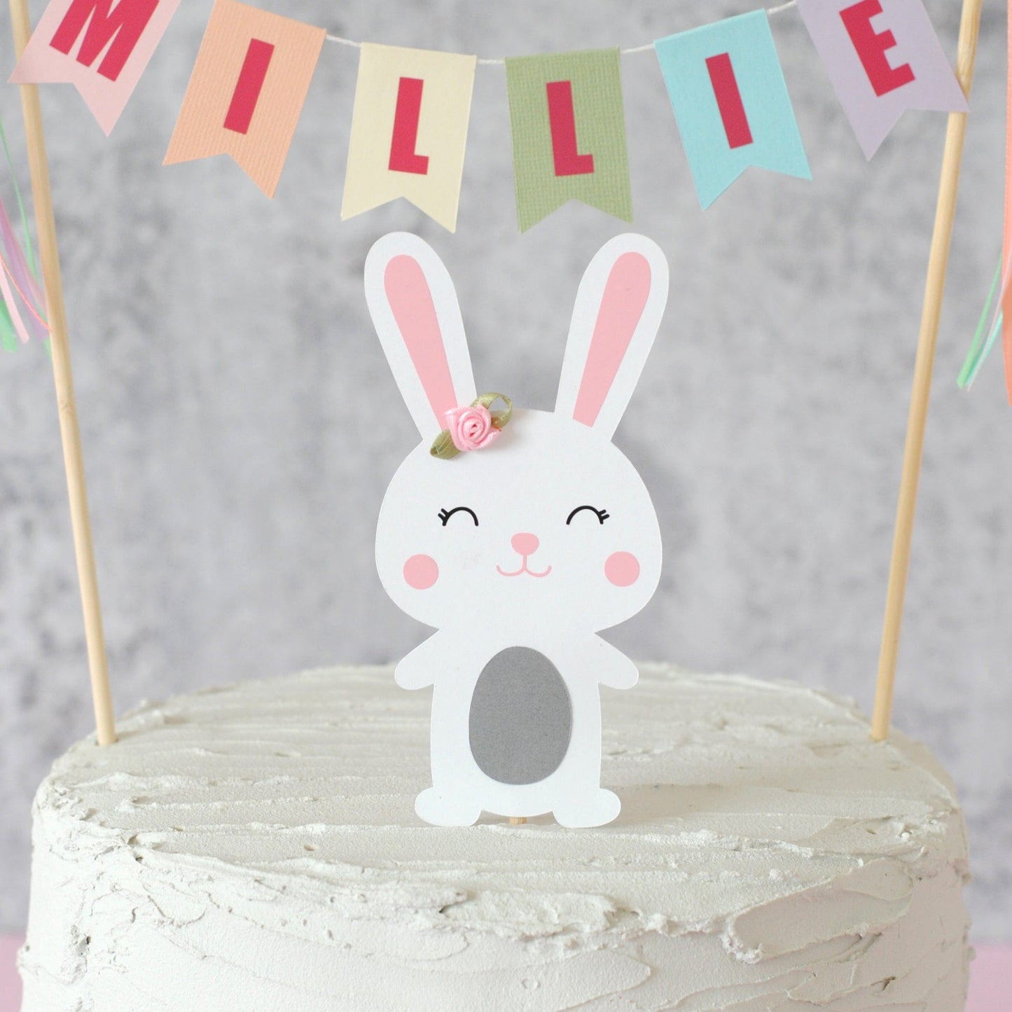 bunny cake topper