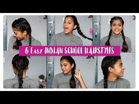 two plaits hairstyle for indian school