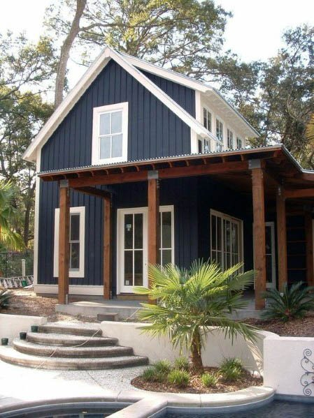 navy blue modern farmhouse
