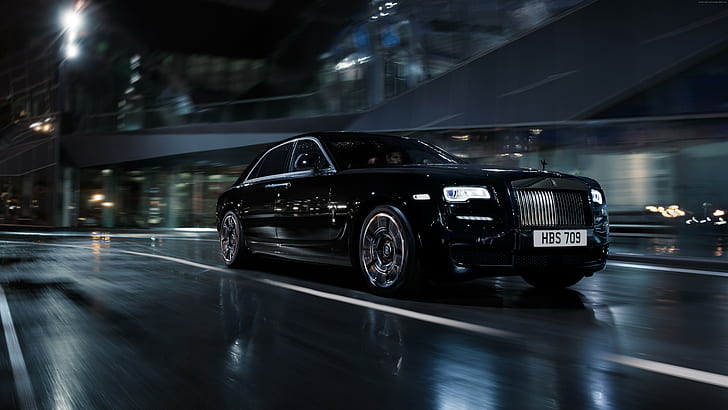 black rolls royce wallpaper 4k