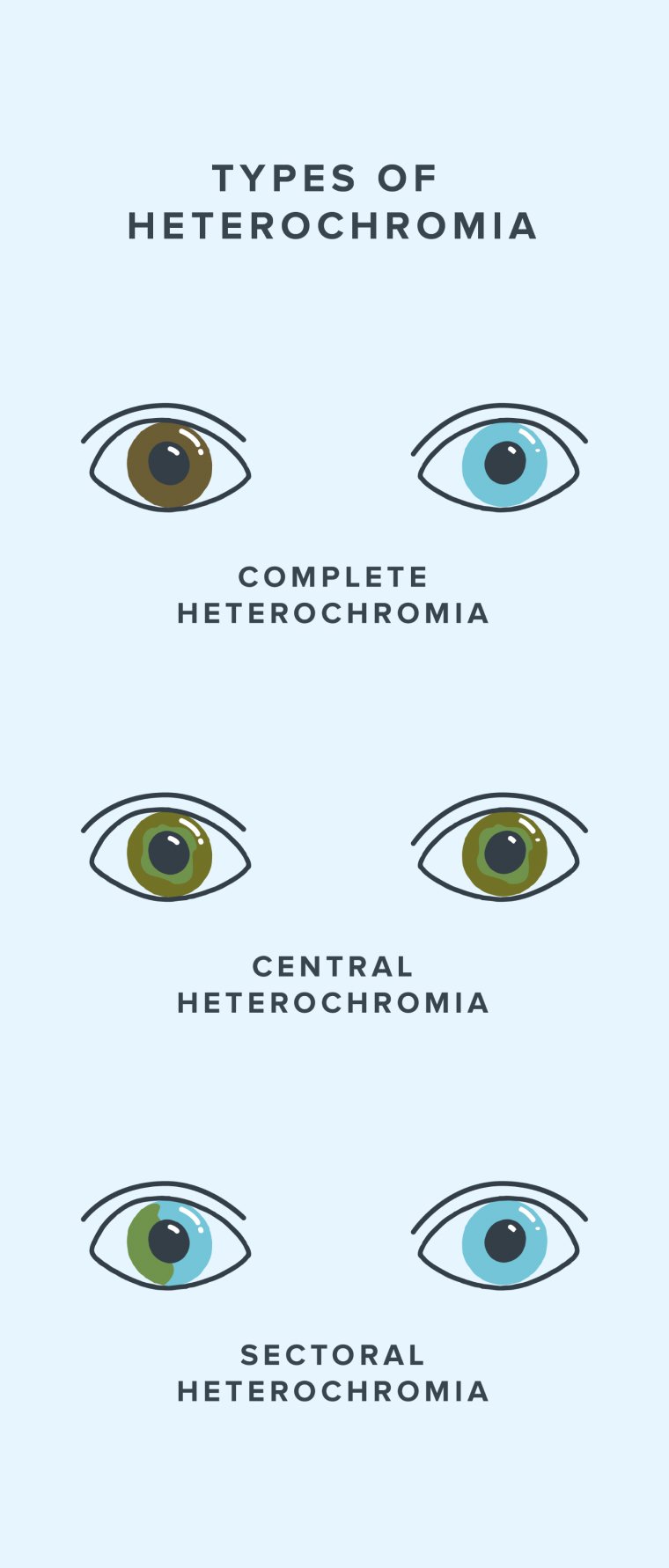 central heterochromia rarity