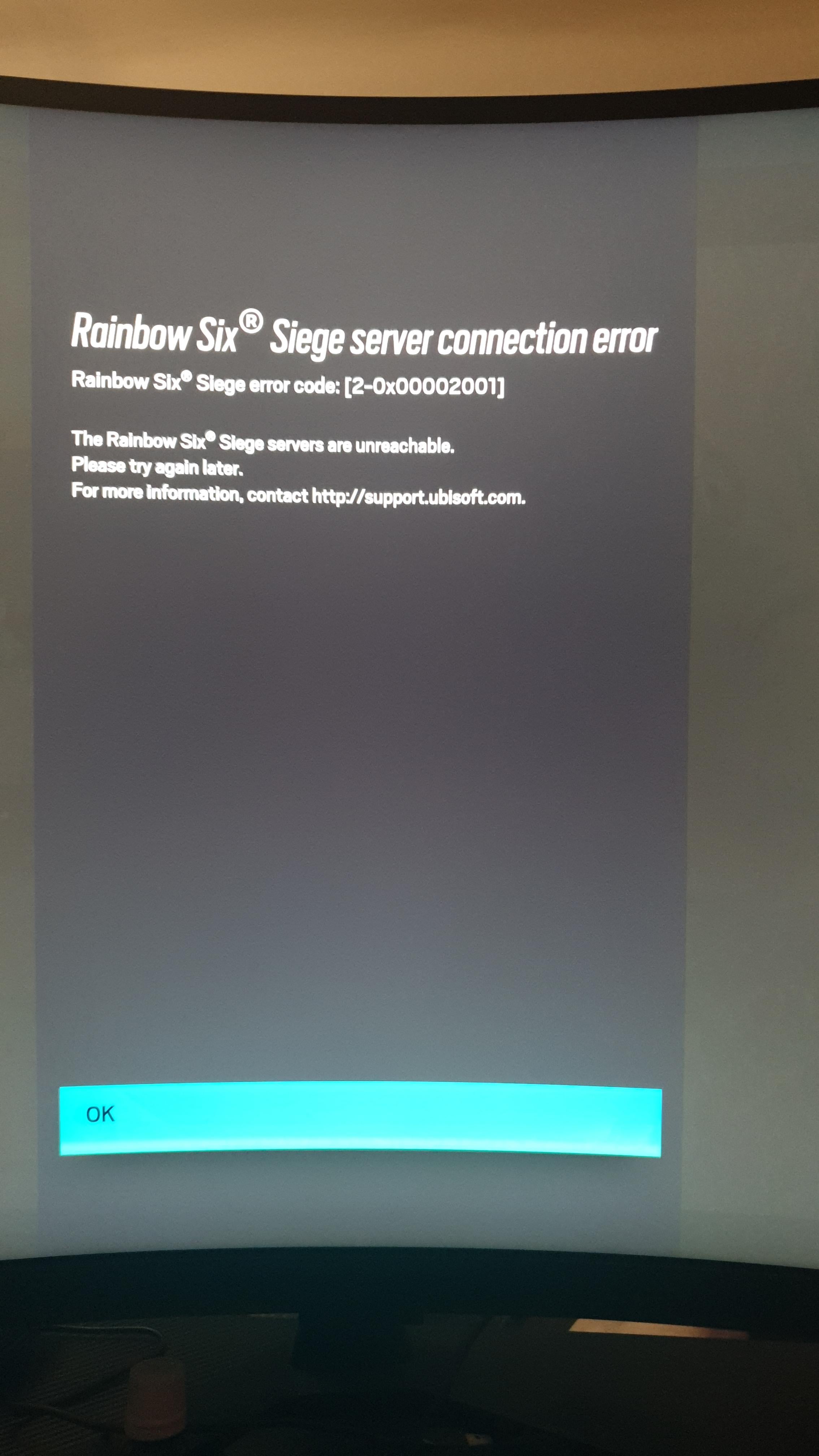 rainbow 6 siege server issues