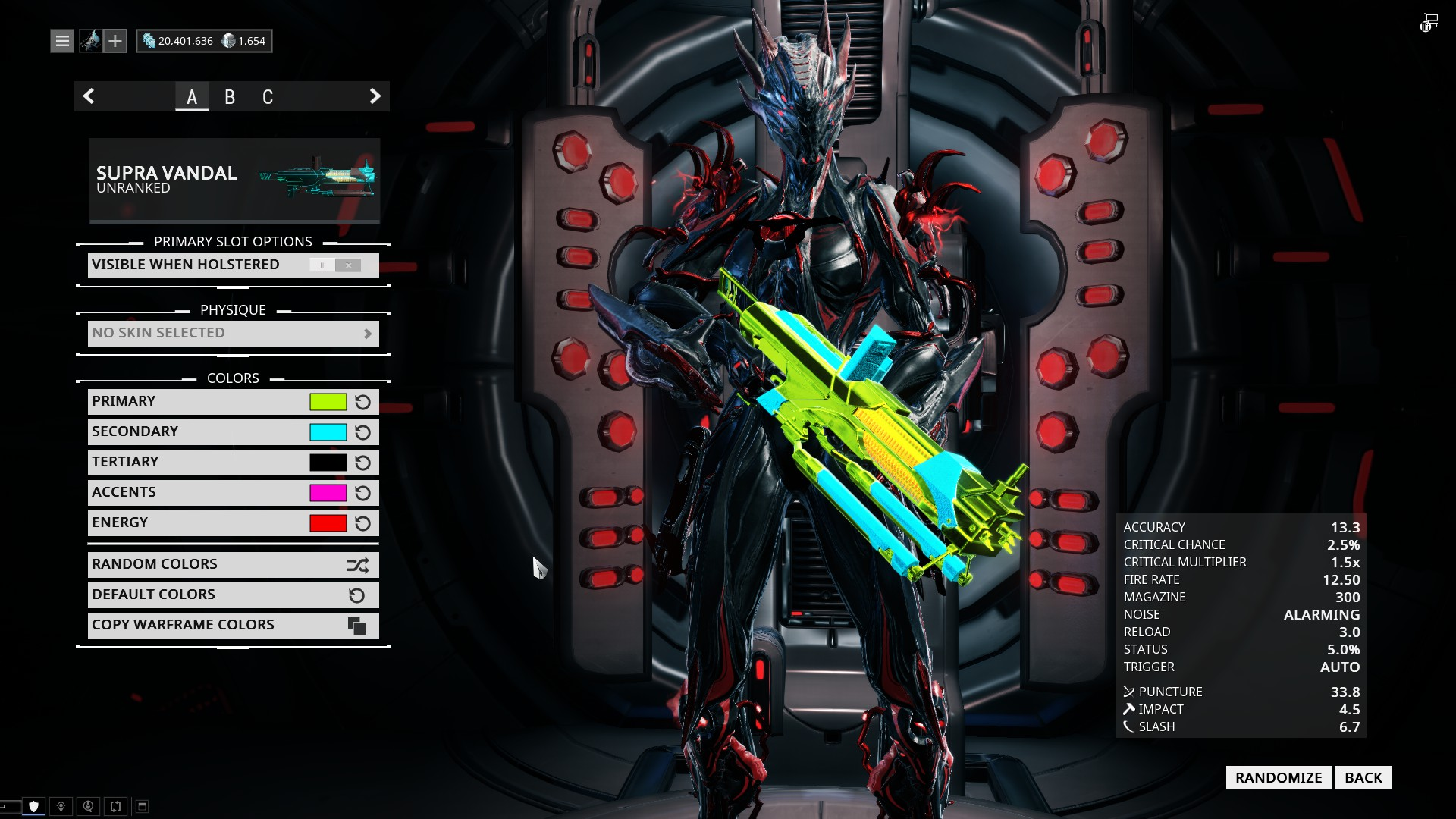 supra vandal warframe