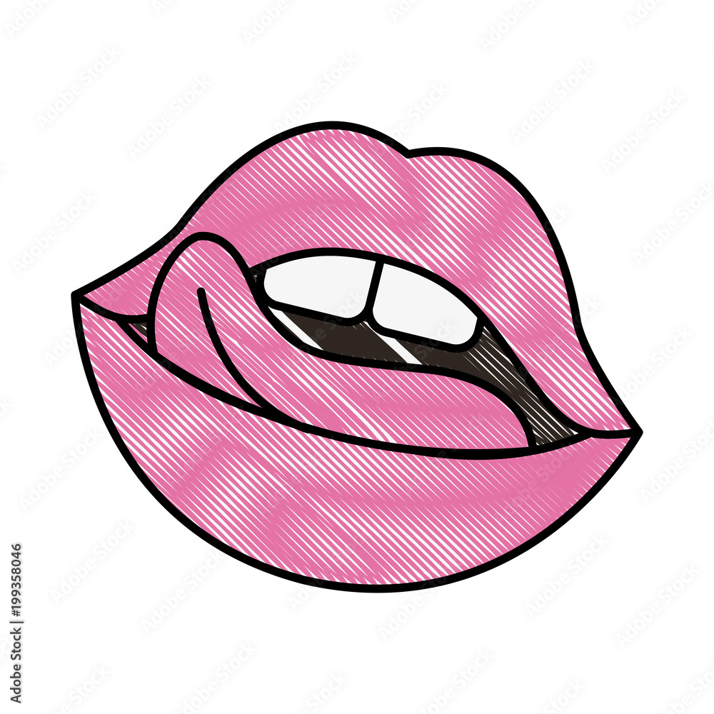 tongue image drawing