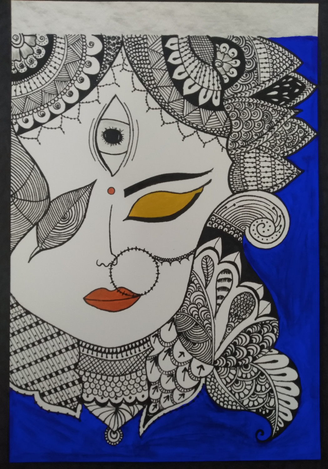 handmade madhubani painting