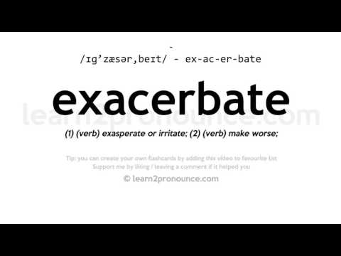 definition for exacerbate