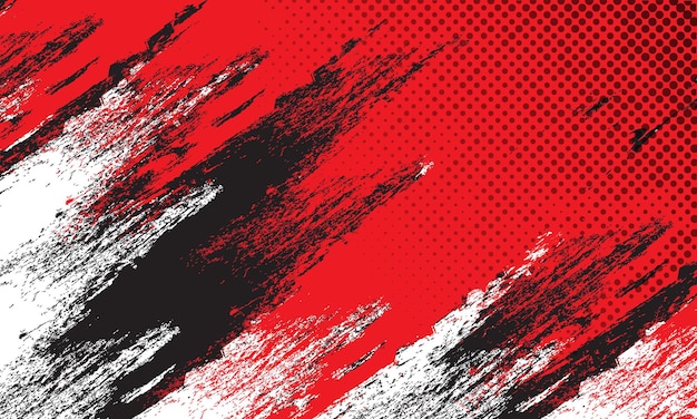 black red white background