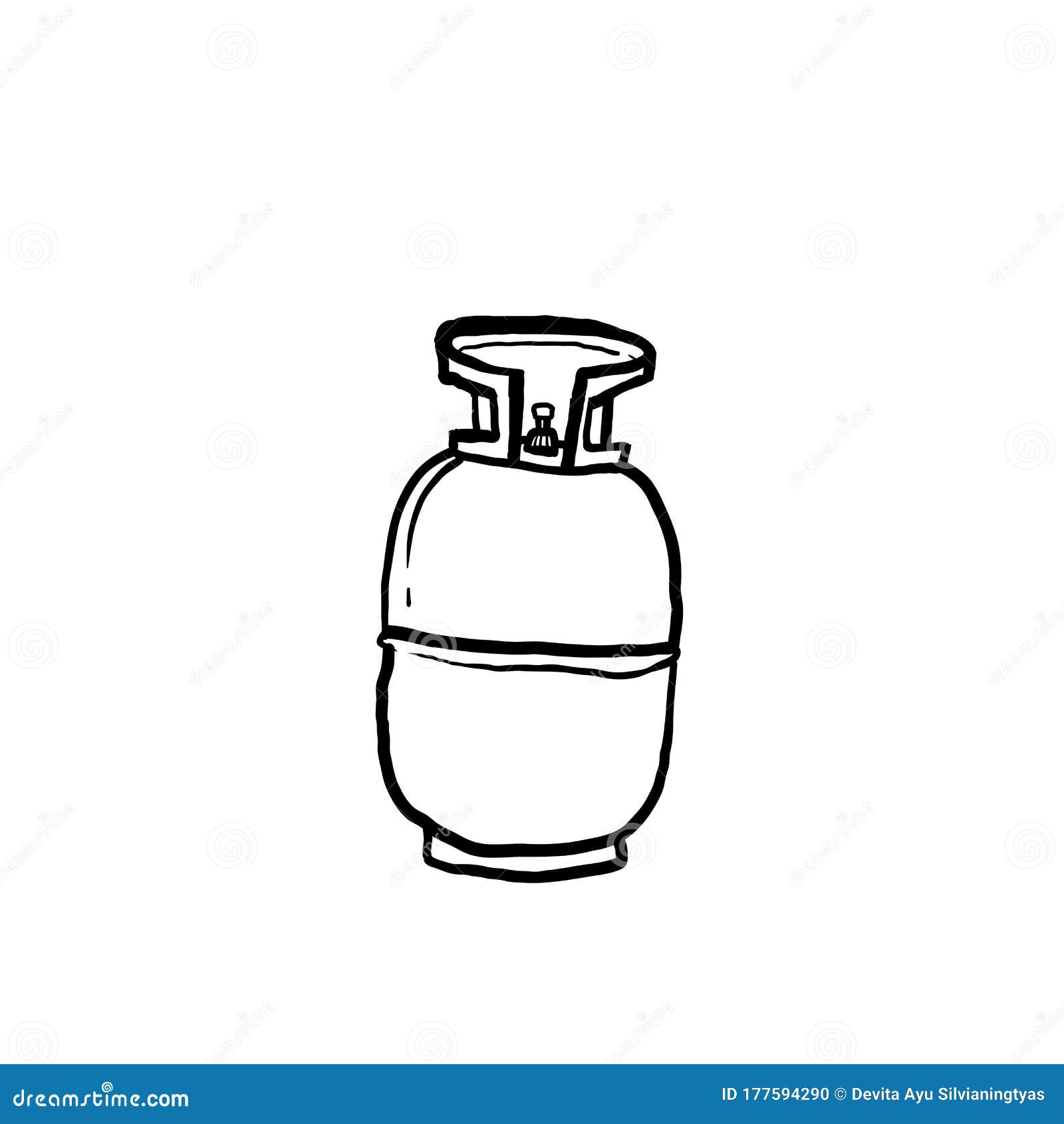 lpg cylinder drawing