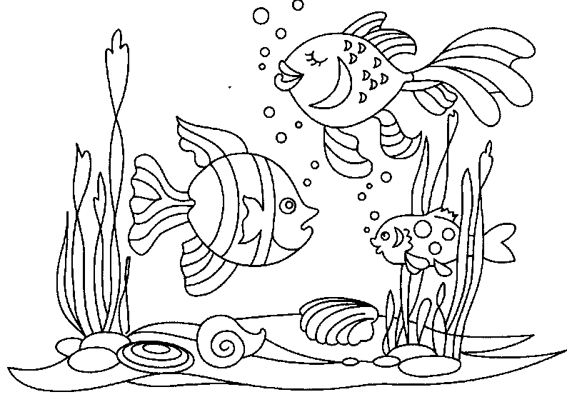 dibujo para colorear del mar