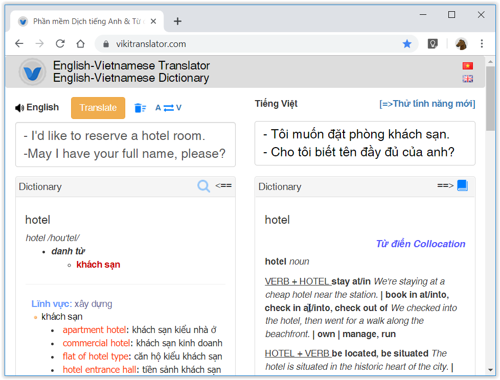 google translate viet to english