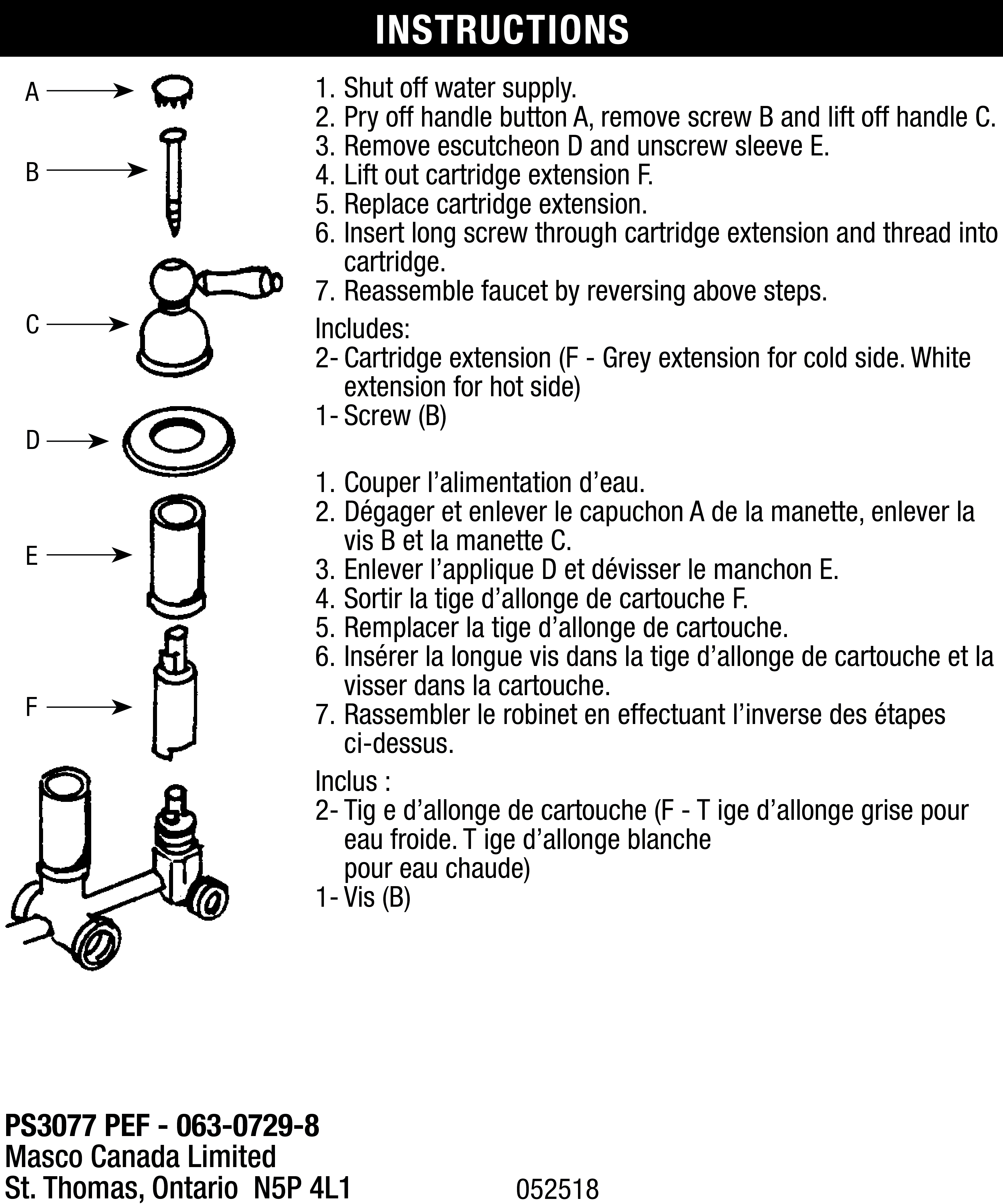 danze faucet parts