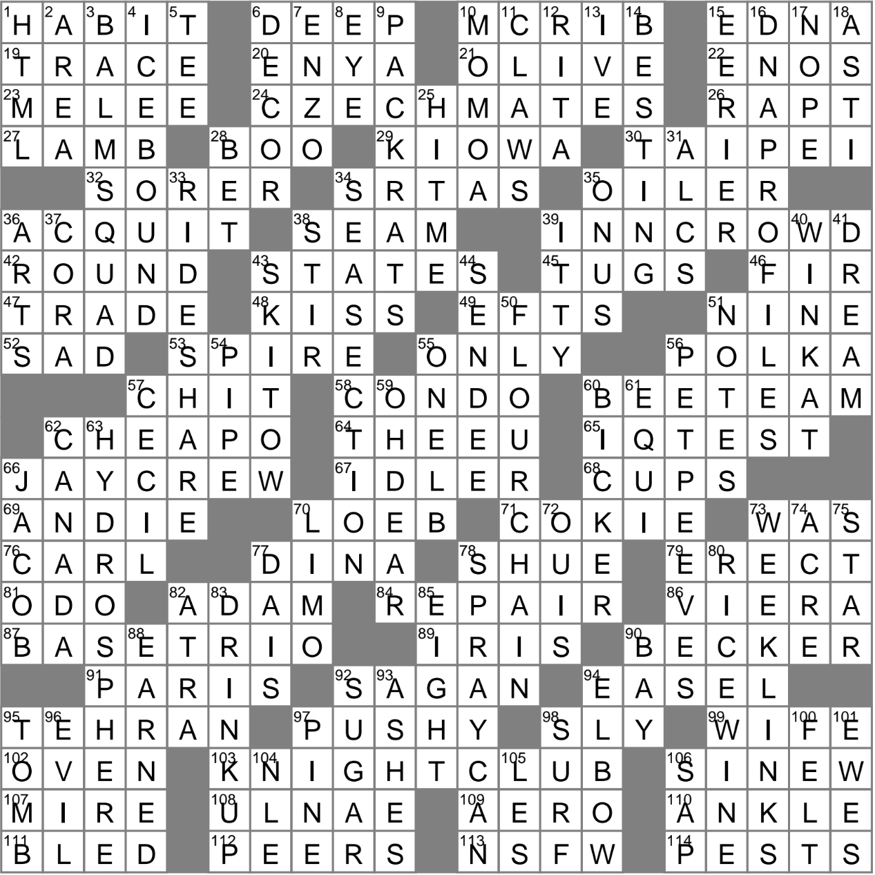 balm crossword clue