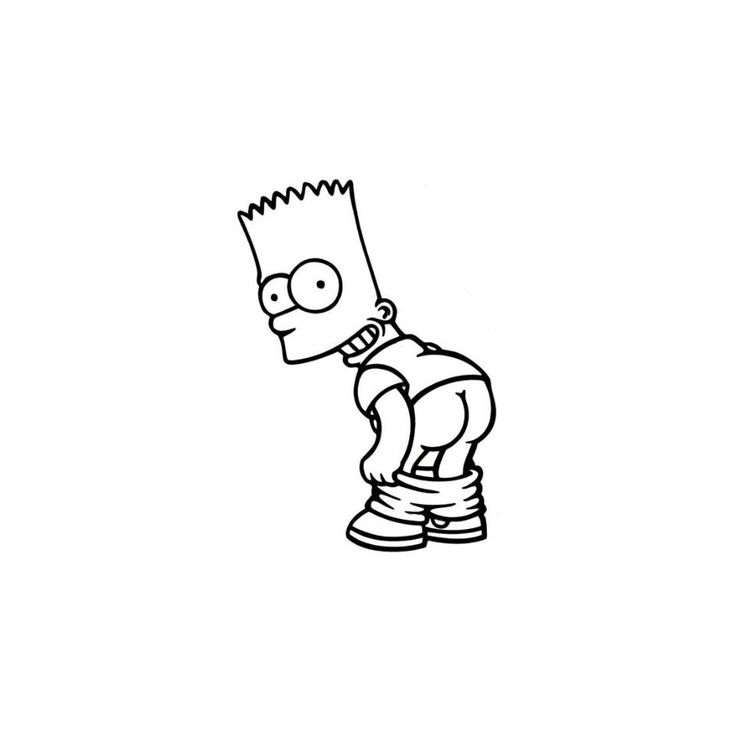 bart simpson bum